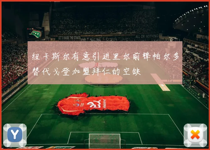 纽卡斯尔有意引进里尔前锋帕尔多替代戈登加盟拜仁的空缺